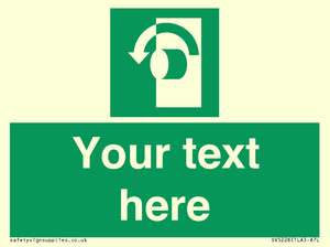 Custom Turn Anti-Clockwise Sign